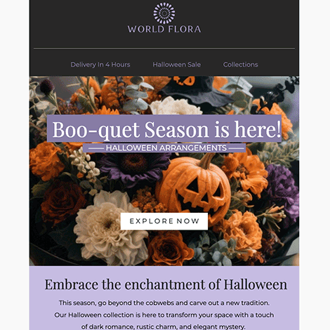 Halloween Florist Marketing